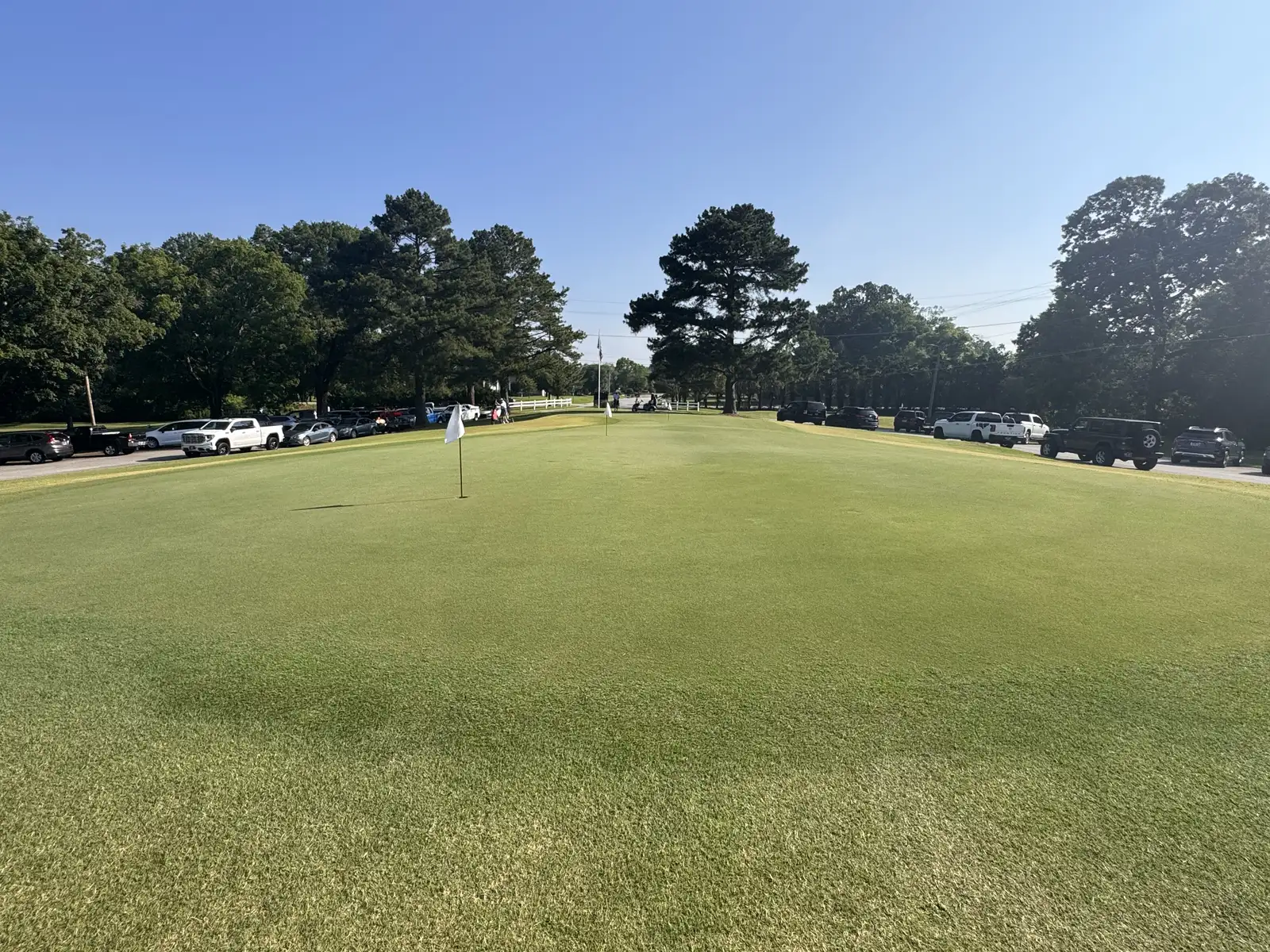 Practice putting green